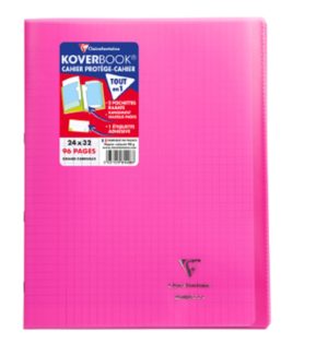 CLAIREFONTAINE CAHIER KOVERBOOK VIOLET 24X32 96P SEYES