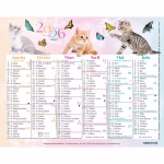 OBERTHUR CALENDRIER 2026 FANTAISIE 17X14