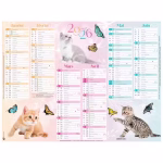 OBERTHUR CALENDRIER 2026 CHAT 27X21