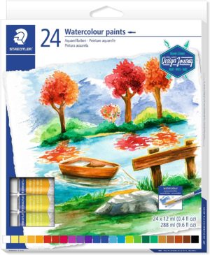 STAEDTLER PEINTURE AQUARELLE DESIGN JOURNEY 24 TUBES