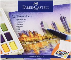 FABER CASTELL AQUARELLE 24 DEMI GODETS