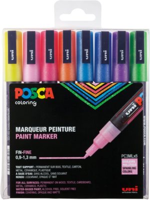 POSCA POCHETTE MARQUEUR PAILLETE