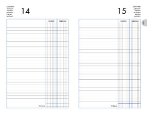 LECAS AGENDA PERPETUEL RECETTES DEPENSES – Image 2