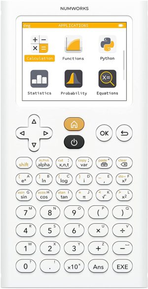 NUMWORKS CALCULATRICE MODE LANGAGE PYHTON INTEGRE