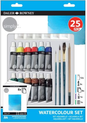 DALER SIMPLY WATERCOLOR SET 25 PIECES