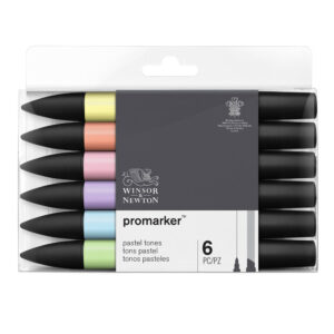 PROMARKER SET DE 6 FEUTRES TONS PASTELS