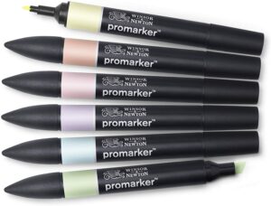 PROMARKER SET DE 6 FEUTRES TONS PASTELS - Image 2