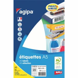 APLI ETIQUETTES A5 FORMAT 25X48.5