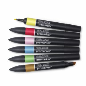 PROMARKER SET DE 6 FEUTRES TONS MOYENS - Image 2