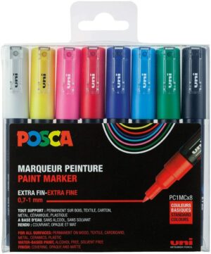 POSCA POCHETTE MARQUEURS POINTE EXTRA FINE