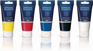 LEFRANC BOURGEOIS ACRYLIQUE SET DE 5 TUBES