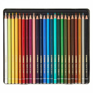 STABILO BOITE METAL 24 CRAYONS DE COULEURS ORIGINAL – Image 2