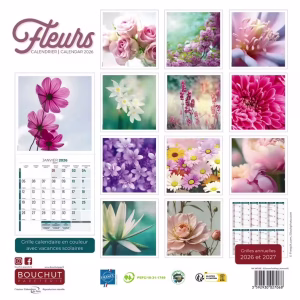 BOUCHUT CALENDRIER 2026 GM FLEURS – Image 3
