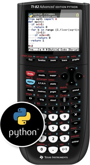 TEXAS INSTRUMENT CALCULATRICE TI 82 ADVANCED PYTHON