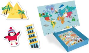 APLI KIDS BOITE MAGNETS CARTE DU MONDE - Image 2