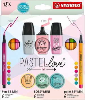 STABILO COFFRET PASTEL LOVE