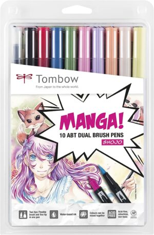 TOMBOW FEUTRES ABT MANGA SHOJO POCHETTE DE 10