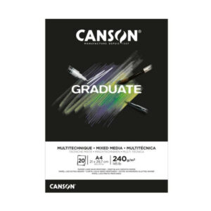 CANSON BLOC GRADUATE A4 FEUILLES NOIRES