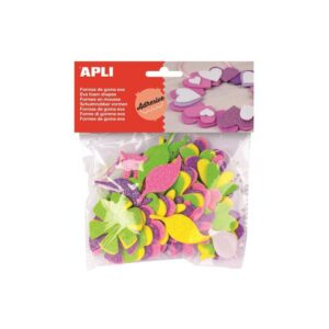 APLI FORMES EN MOUSSE FLEURS PAILLETEES