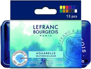 LEFRANC BOURGEOIS AQUARELLE FINE 12 DEMI GODETS