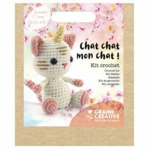 GRAINE CREATIVE KIT CROCHET CHAT LICORNE