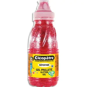 CLEOPATRE FLACON GEL PAILLETE ROUGE 250ML