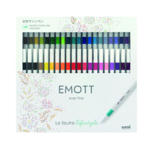 UNIBALL SIGNO EMOTT COFFRET 40 FEUTRES