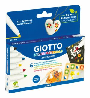 GIOTTO MARQUEURS DECOR MATERIALS ETUI DE 5