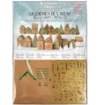 GRAINE CREATIVE CALENDRIER DE L AVENT VILLAGE KRAFT