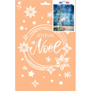 GRAINE CREATIVE POCHOIRS A4 JOYEUX NOEL