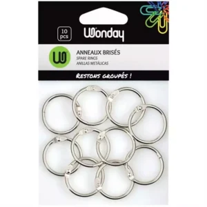 WONDAY ANNEAUX BRISES 30mm SACHET DE 10