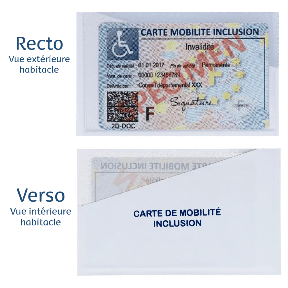 COLOR POP ETUI ADHESIF POUR CARTE MOBILITE INCLUSION