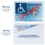COLOR POP ETUI ADHESIF CARTE STATIONNEMENT HANDICAPE