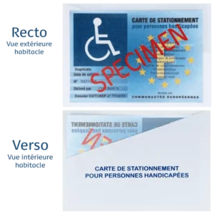 COLOR POP ETUI ADHESIF CARTE STATIONNEMENT HANDICAPE