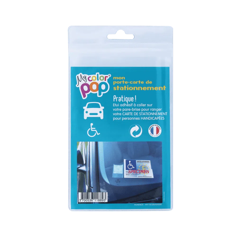 COLOR POP ETUI ADHESIF CARTE STATIONNEMENT HANDICAPE – Image 2