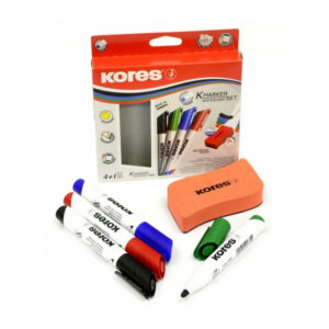 KORES KIT MARQUEURS TABLEAUX BLANCS AVEC BROSSE - Image 2