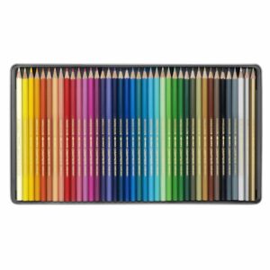 CARAN D ACHE CRAYONS DE COULEURS SWISSCOLOR BOITE METAL DE 40 – Image 3