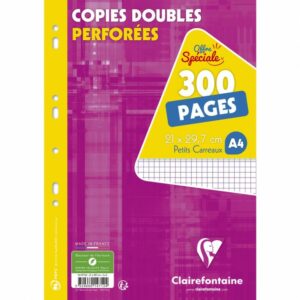 CLAIREFONTAINE COPIES DOUBLES 5X5 PAR 300