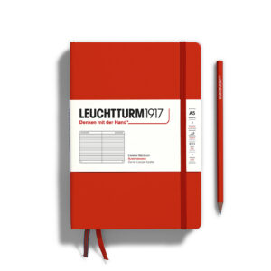 LEUCHTTURM CARNET RIGIDE A5 ROUGE