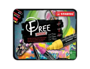 STABILO FREE BOITE METAL DE 11 MARQUEURS