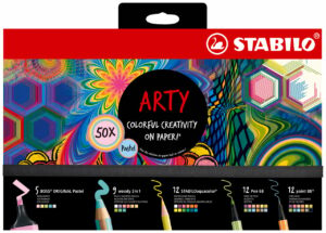 STABILO ARTY COFFRET CREATIF PASTEL 50 PIECES