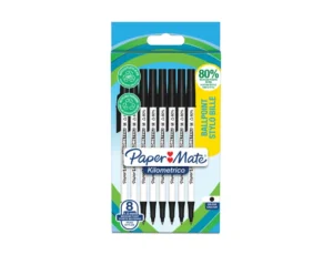 PAPERMATE KILOMETRICO SACHET 8 BILLES NOIR