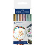 FABER CASTELL MARQUEURS METALLICS SET DE 6