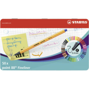 STABILO PEN 68 BOITE METAL 50 FEUTRES