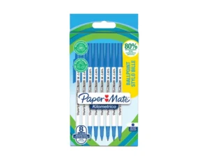 PAPERMATE KILOMETRICO SACHET 8 BILLES BLEU