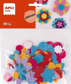 APLI FORMES ADHESIVES EN FEUTRINE FLEURS