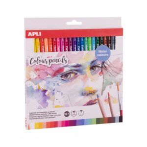 APLI CRAYONS AQUARELLABLES AVEC PINCEAUX