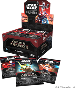 STAR WARS UNLIMITED DISPLAY BOOSTER CREPUSCULE DE LA REPUBLIQUE EN ATTENTE DE RECEPTION