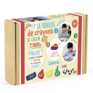 GRAINE CREATIVE COFFRET LA FABRIQUE DE CRAYONS DE COULEURS