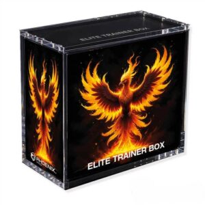 PHOENIX SHIELD PROTECTION ACRYLIC CASE POUR ETB POKEMON PRE COMMANDE